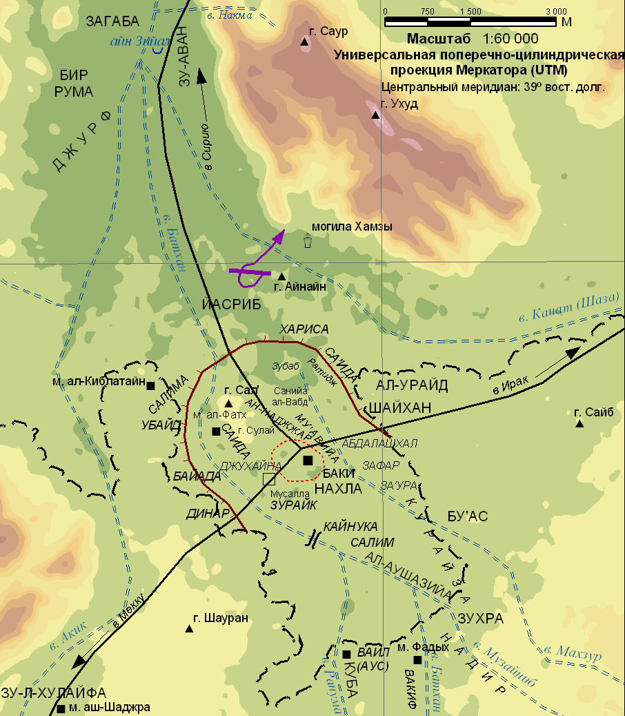 Район Медины в начале VII в. (96.9 Kbytes)
