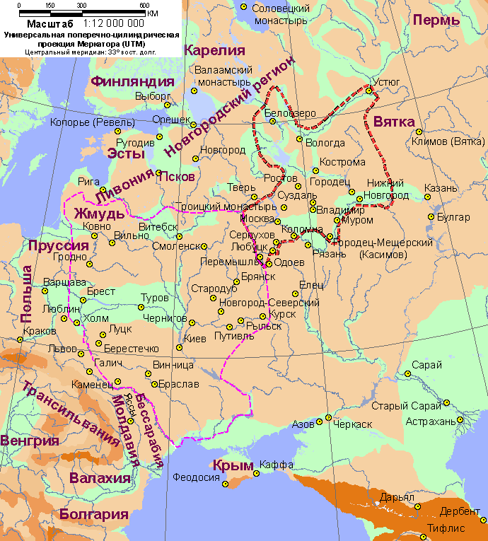 Россия около 1396 г. (51,4 Kbytes)